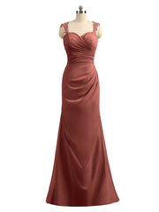 Robe Dentelle Appliquée Bretelle Fourreau Dos Nu terracotta Grande Taille