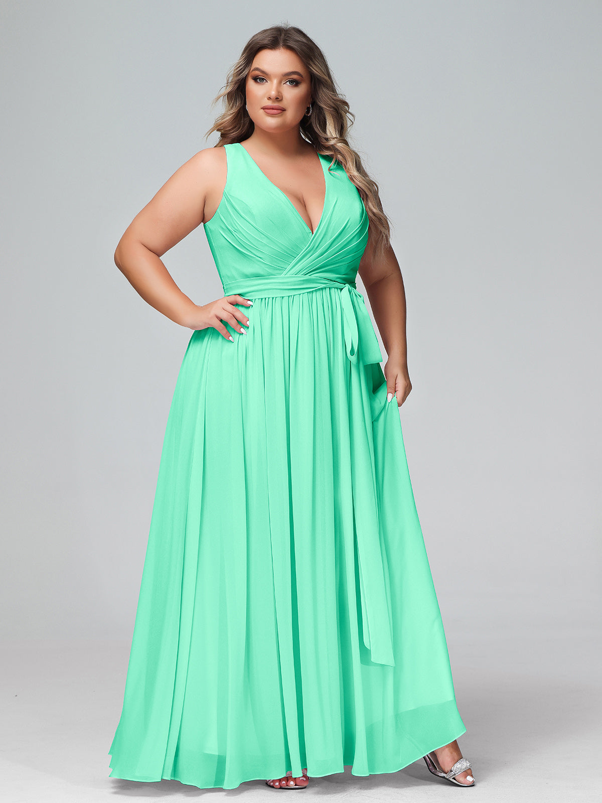 Robe turquoise best sale grande taille