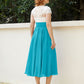Col en V Mousseline Robe avec Bustier Appliqué Ivoire Jade