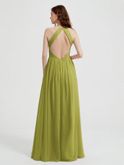 Licou Mousseline Robes Avec Corsage Plissé Trèfle Grande Taille