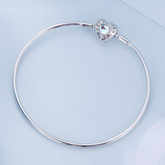 Bracelet Pierre de Lune Coeur Bleu Cadeau Parfait