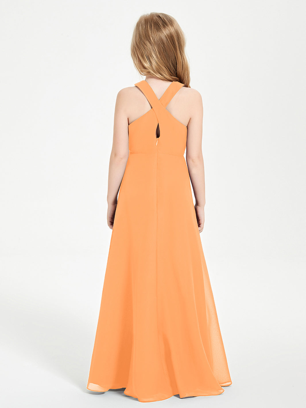 Robe Longue Orange B.Young - Taille 34, Motif Floral - Occasion Parfait état - Été