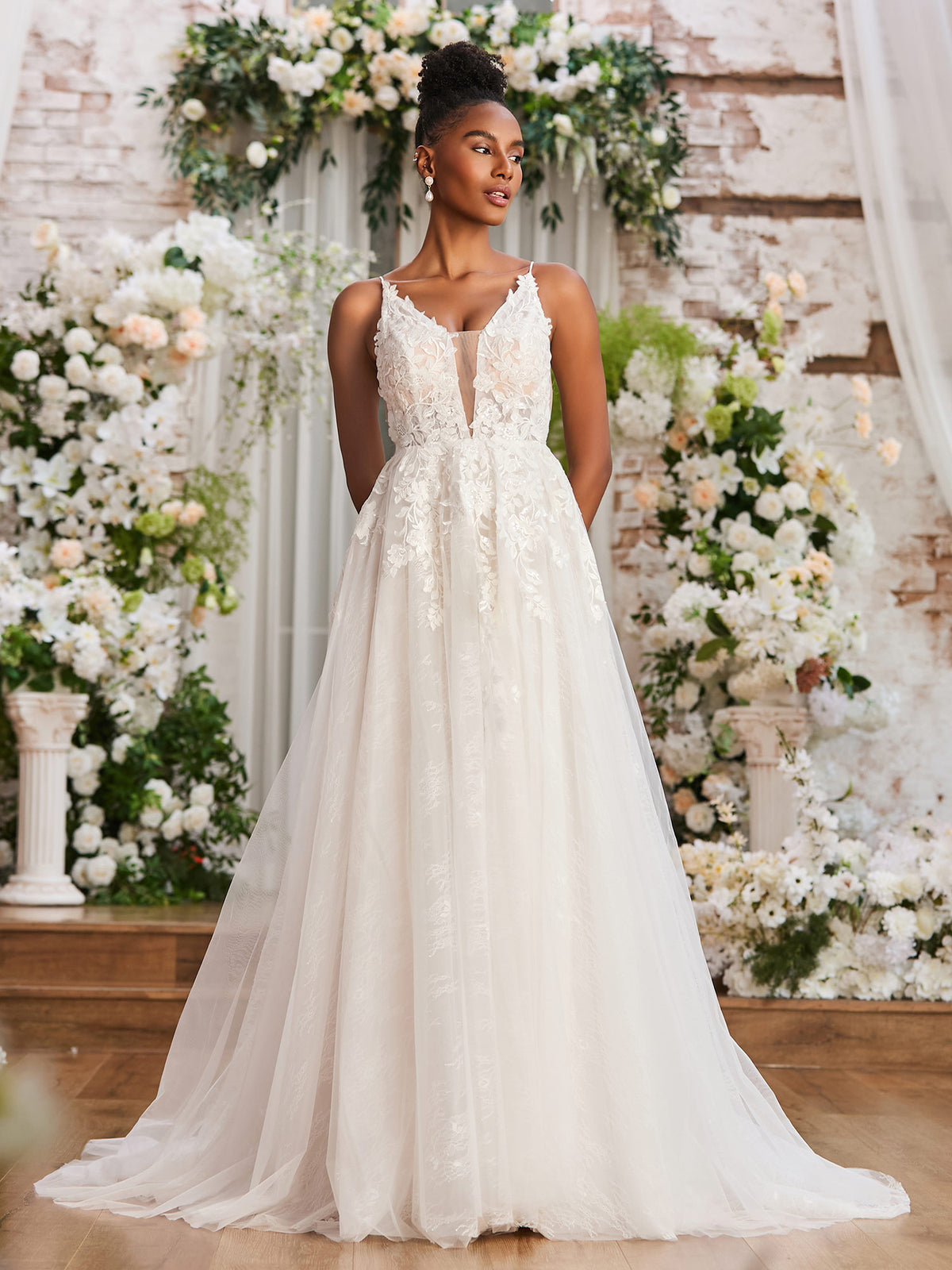 Robe à Bretelles à Motifs Steps - Taille M - Occasion En Très Bon état