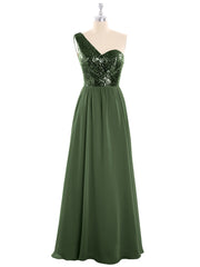 Paillettes Bustier Mousseline Jupe Robe Olive Verte