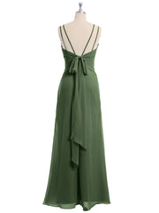 Col En Cœur Mousseline Tenue Avec Double Bretelless Olive Verte Grande Taille