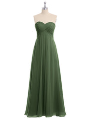 CROISÉ-Plissée Empire Mousseline Robe Avec Cœur Olive Verte Grande Taille