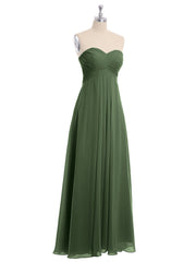 CROISÉ-Plissée Empire Mousseline Robe Avec Cœur Olive Verte Grande Taille