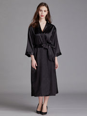 Pyjamas Longs Unis Couleur élégants Avec Broderies Robes de Mariée et Demoiselles d'Honneur