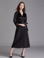 Pyjamas Longs Unis Couleur élégants Avec Broderies Robes de Mariée et Demoiselles d'Honneur