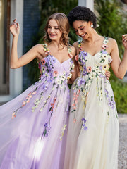 Robe de A-ligne en Tulle Longeur de Mollet à Col en Cœur Jonquille Grande Taille