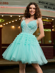 Robe courte à plusieurs niveaux en tulle avec corset ajusté Spa