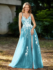 Robe de A-ligne en Tulle à Lacet et Col en V Piscine Grande Taille