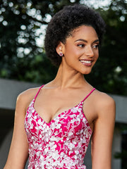 Boucles d'oreilles carrées roses en or rose