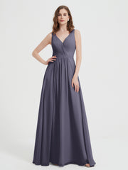 Dos Ouvert Mousseline Robes Avec Col En V Orageux
