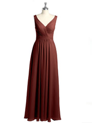 Dos Ouvert Mousseline Robes Avec Col En V terracotta Grande Taille