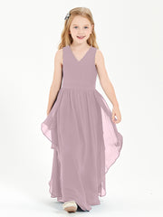Robes de Demoiselle d'Honneur Junior en Mousseline de Style Boho Dusk