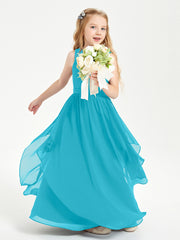 Robes de Demoiselle d'Honneur Junior en Mousseline de Style Boho Jade