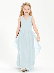 Robes de Demoiselle d'Honneur Junior en Mousseline de Style Boho Brume