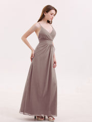 Robe Sexy Profond Col en V avec Fente Dusk