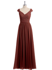 Dentelle Top Mousseline Bas Robe Avec Mancherons terracotta Grande Taille