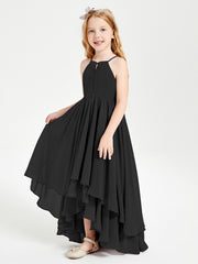 Robes de Demoiselle d'Honneur Junior en Mousseline Noir