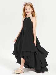 Robes de Demoiselle d'Honneur Junior en Mousseline Noir