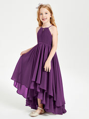 Robes de Demoiselle d'Honneur Junior en Mousseline Raisin