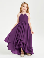 Robes de Demoiselle d'Honneur Junior en Mousseline Raisin