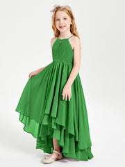 Robes de Demoiselle d'Honneur Junior en Mousseline Vert