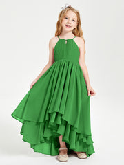 Robes de Demoiselle d'Honneur Junior en Mousseline Vert