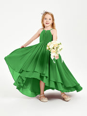 Robes de Demoiselle d'Honneur Junior en Mousseline Vert