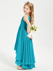 Robes de Demoiselle d'Honneur Junior en Mousseline Jade