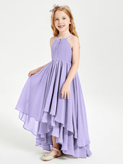 Robes de Demoiselle d'Honneur Junior en Mousseline Lilas