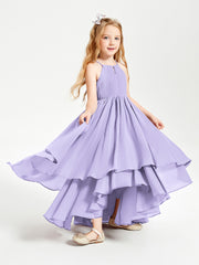 Robes de Demoiselle d'Honneur Junior en Mousseline Lilas