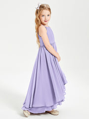 Robes de Demoiselle d'Honneur Junior en Mousseline Lilas