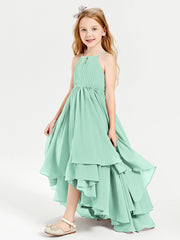 Robes de Demoiselle d'Honneur Junior en Mousseline Vert Menthe