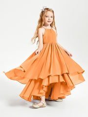 Robes de Demoiselle d'Honneur Junior en Mousseline Orange