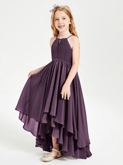 Robes de Demoiselle d'Honneur Junior en Mousseline Plum
