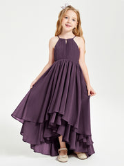 Robes de Demoiselle d'Honneur Junior en Mousseline Plum