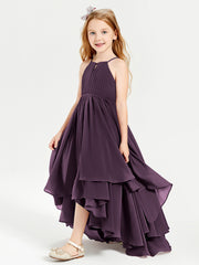 Robes de Demoiselle d'Honneur Junior en Mousseline Plum