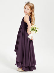 Robes de Demoiselle d'Honneur Junior en Mousseline Plum