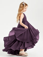 Robes de Demoiselle d'Honneur Junior en Mousseline Plum