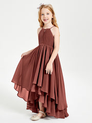 Robes de Demoiselle d'Honneur Junior en Mousseline Terracotta