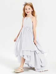 Robes de Demoiselle d'Honneur Junior en Mousseline Blanc
