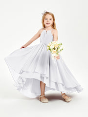 Robes de Demoiselle d'Honneur Junior en Mousseline Blanc