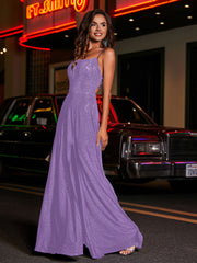 Robe de A-ligne à Col Carré en Jersey Longueur au Sol Tahiti Grande Taille