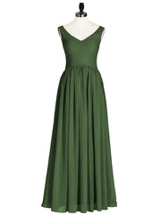 Col en V Maxi Mousseline Robees avec Dos Zippé Olive Verte Grande Taille