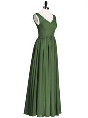 Col en V Maxi Mousseline Robees avec Dos Zippé Olive Verte Grande Taille