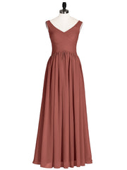 Col en V Maxi Mousseline Robees avec Dos Zippé terracotta Grande Taille