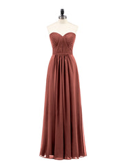 Sans Bretelles Robe Demoiselle d'honneur avec Col en Cœur terracotta Grande Taille